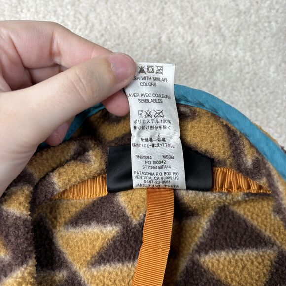 Patagonia Synchilla Snap-T Pullover Men's Size Small Montana Siete Bear Brown - Picture 16 of 16